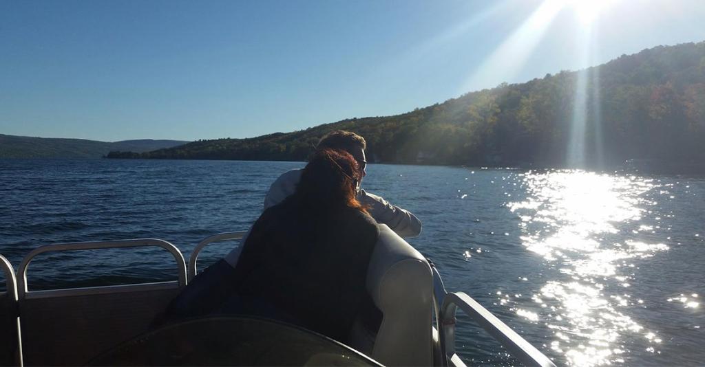 OnKeuka! Outings - Couple on Boat