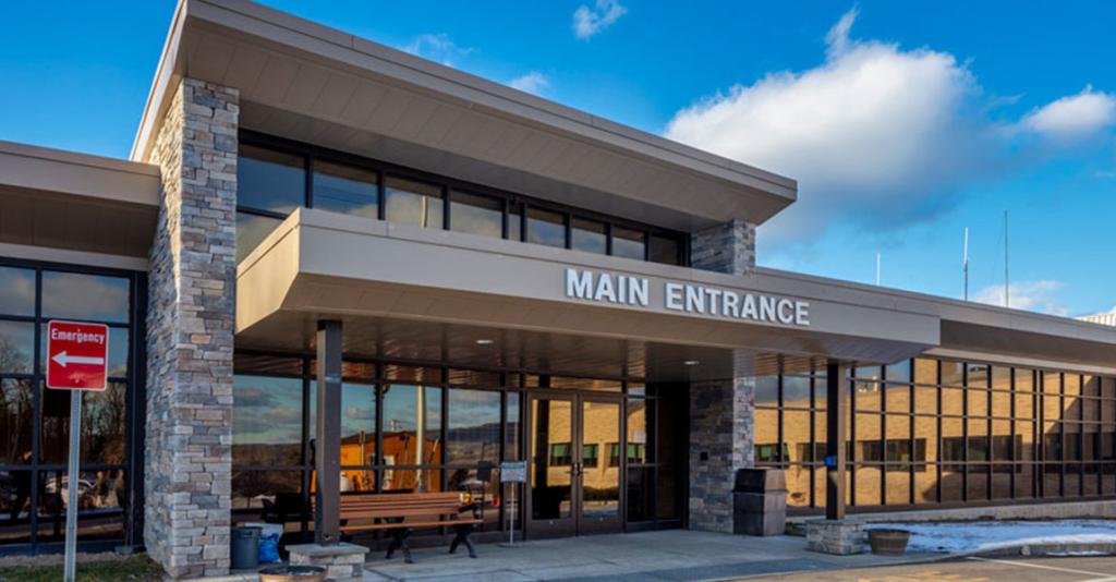 Schuyler Hospital - Main Entrance Exterior