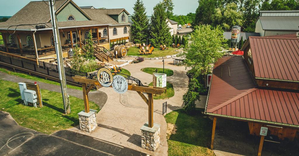Three Brothers Wineries & Estates - Exterior Entrance Aerial