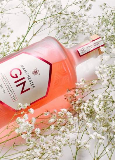 Limited edition Manchester Gin - Rhubarb & Elderflower by Spirit of Manchester