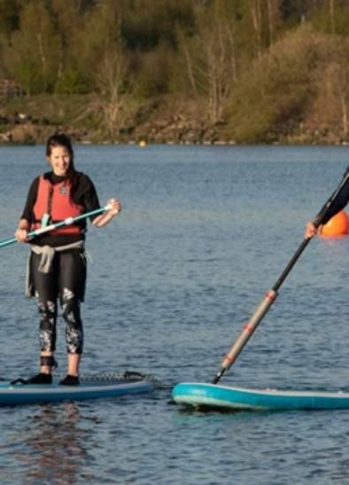Paddleboarding at Scotman's Flash