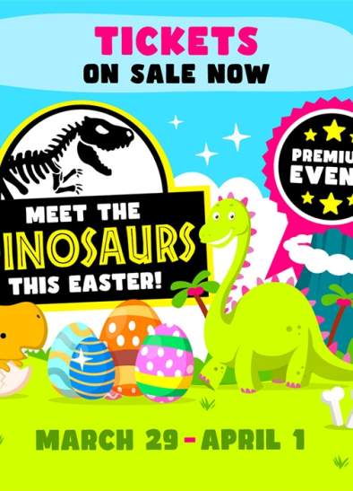 Meet the Dinosaurs this Easter