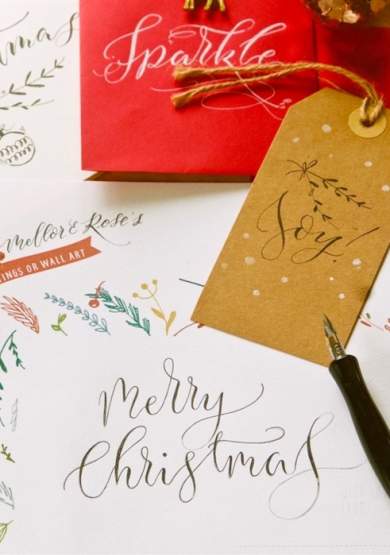 Christmas Calligraphy Workshop at House of Social