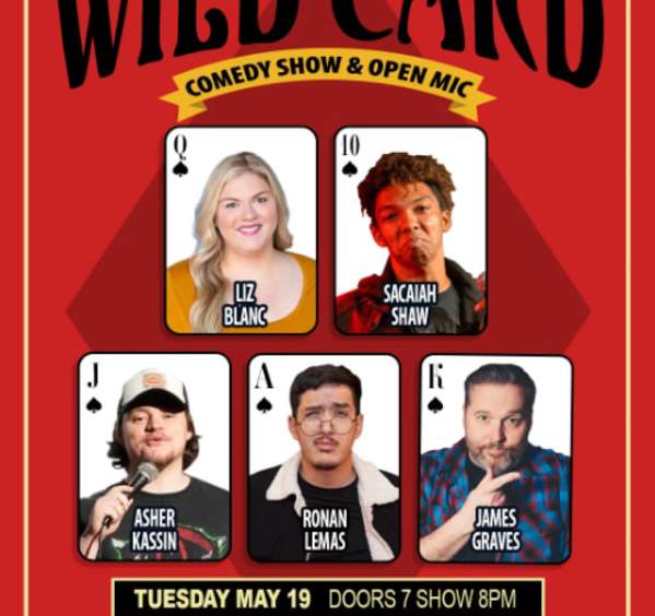 Evil Genius Comedy Presents: WILD CARD COMEDY SHOW AND OPEN MIC