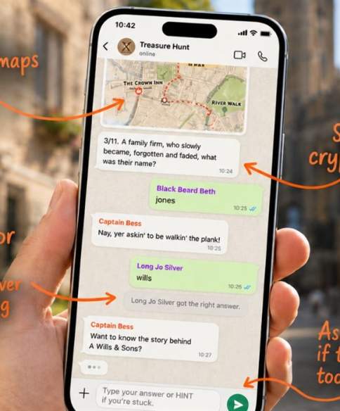 Lindle: Self-Guided Treasure Hunts in Bristol