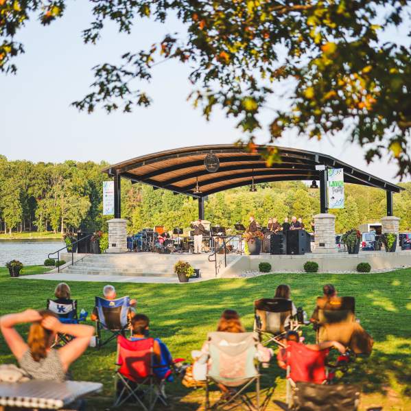 Lawn Party at the Bandstand - Lunar Beach House