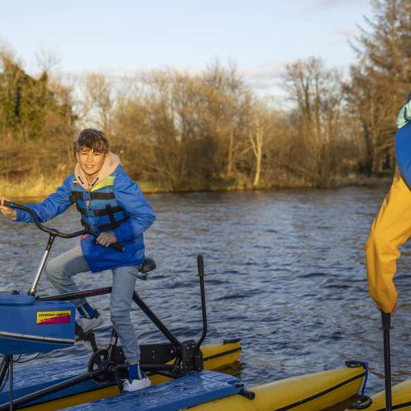 Hydrobikes at Enniskillen Castle