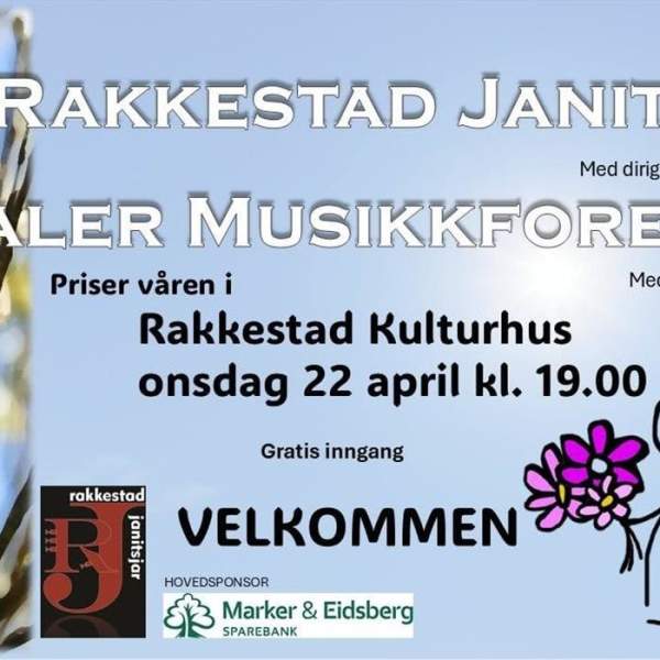 Rakkestad Janitsjar og Hvaler Musikkforening priser våren i Rakkestad kulturhus