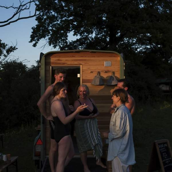 Kindred Sauna at Knepp