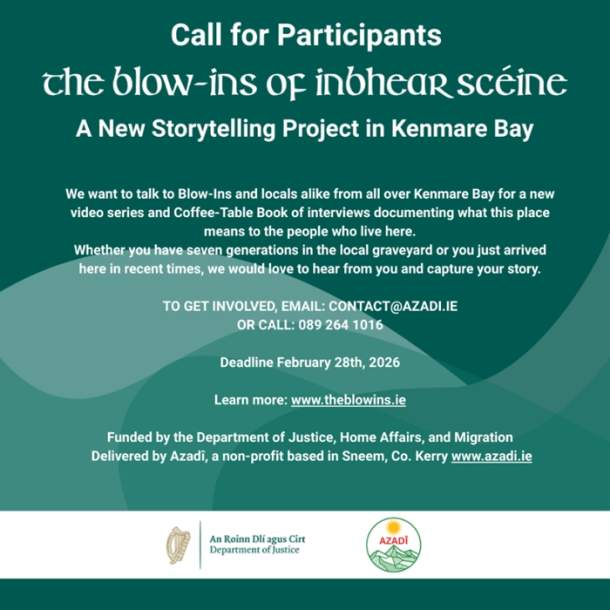 Calling all Blow-ins along Kenmare Bay