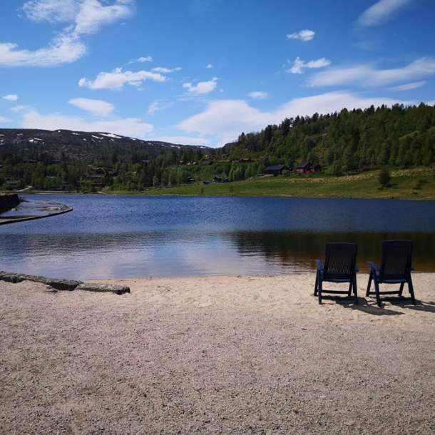 Swimming at Bortelid