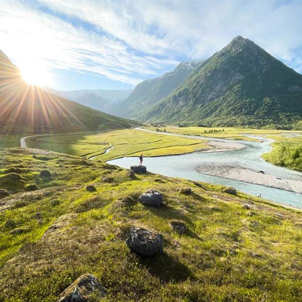 Austerdalsbreen Glacier, Veitastrond/ Luster