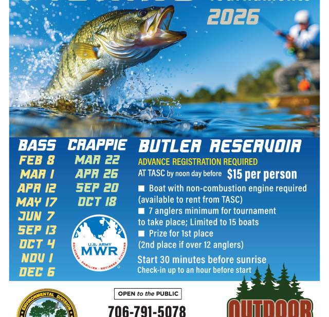 Fishing Tournaments on Fort Gordon