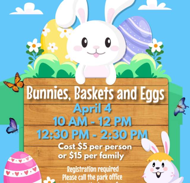 Bunnies, Basket and Eggs