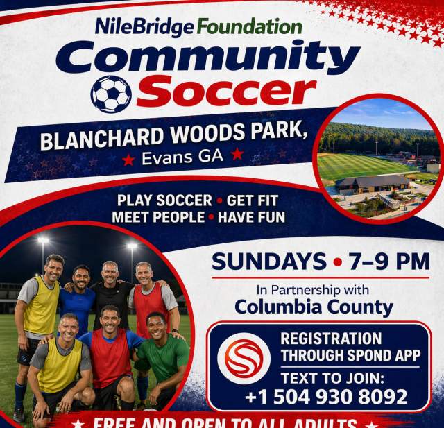 NileBridge Community Soccer – Adult Pickup & Wellness Program