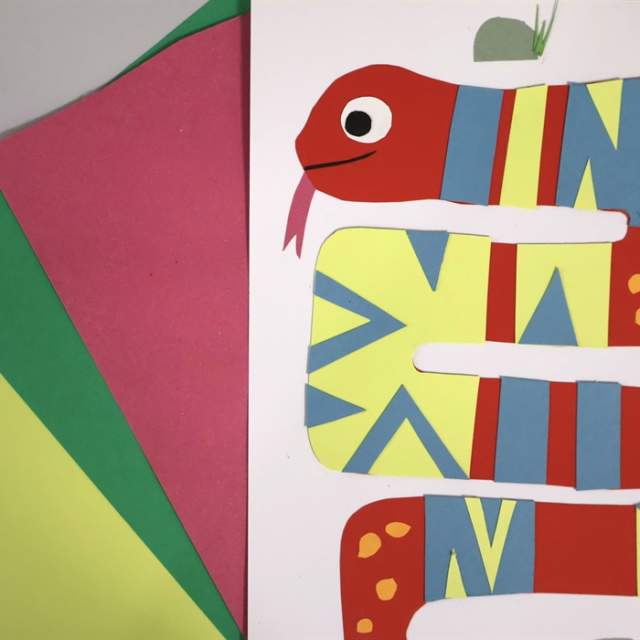 Lunar New Year Snake Collage Workshop