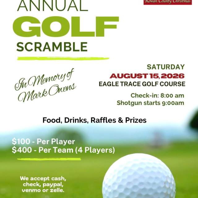 Rowan County Christmas Annual Golf Scramble