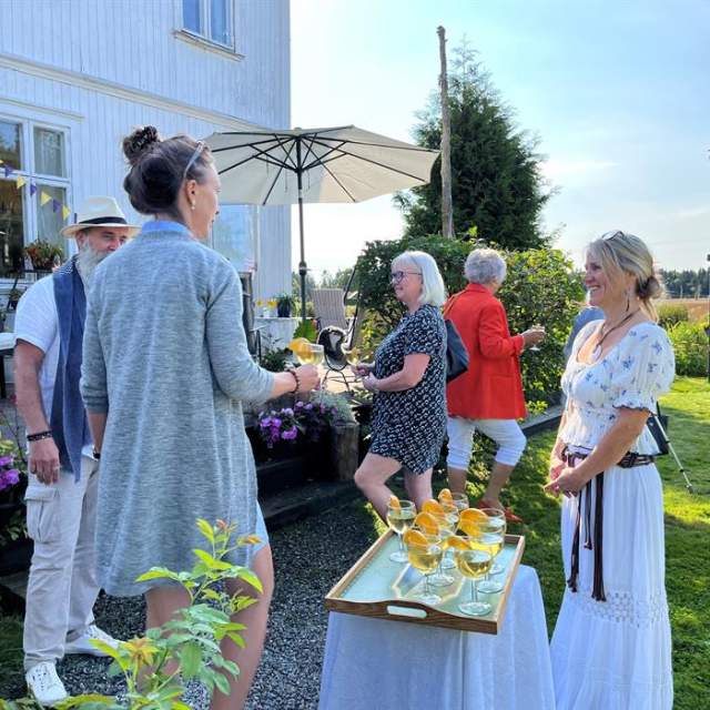Dagstur gruppe til håndverksruta i Rakkestad