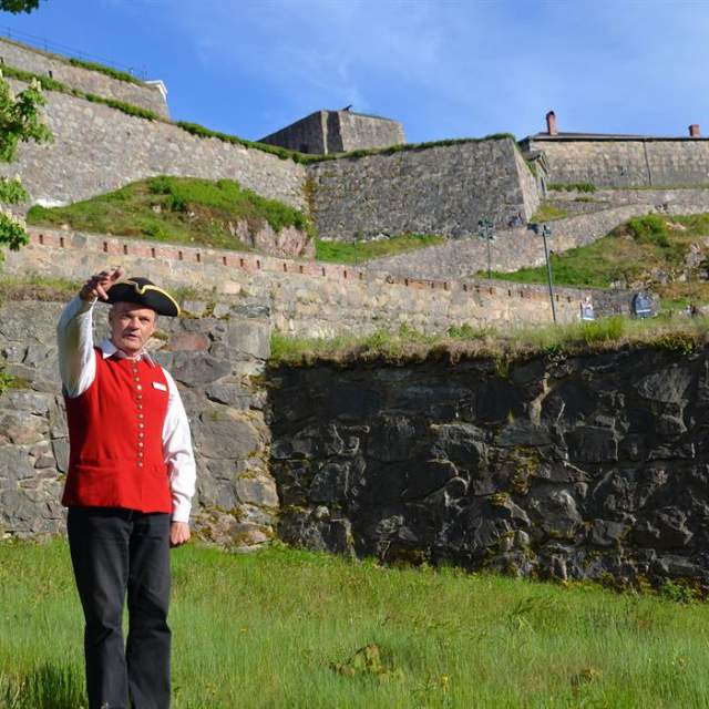 Guiding på Fredriksten festning