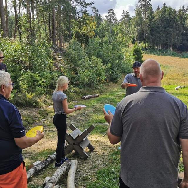 Frisbeegolf i Østgaardskogen