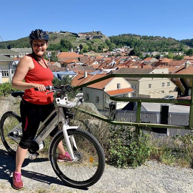 Sykkeltur -Halden sentrum 2,8 km