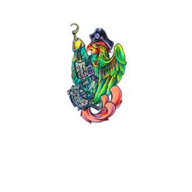 Wicked Parrot Tattoo