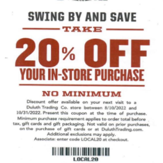 20% Off Coupon