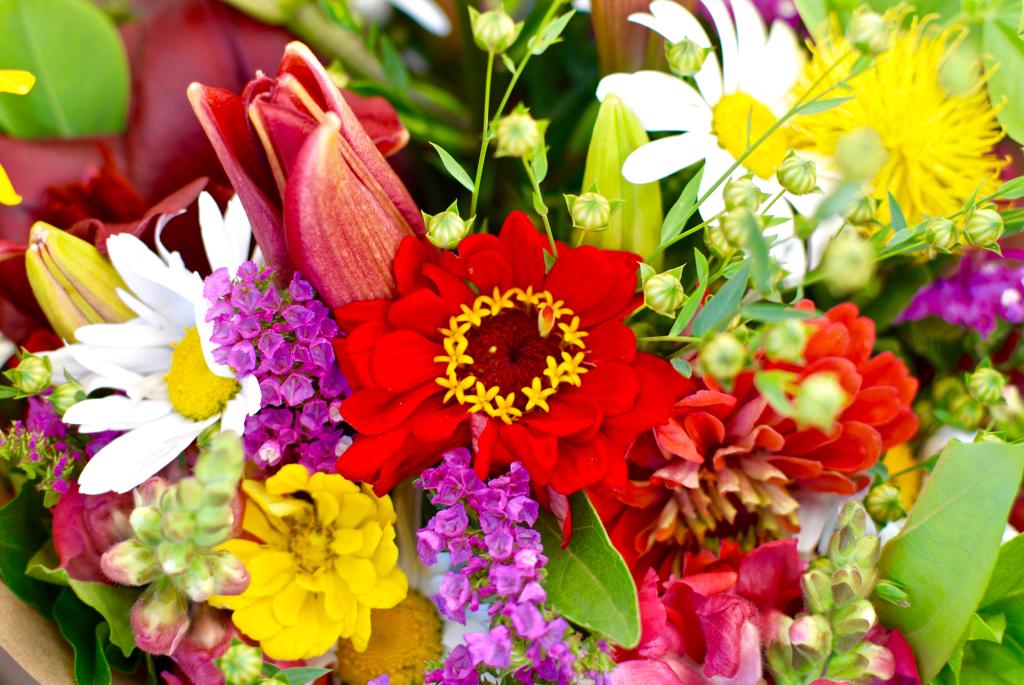 A beautiful fresh flower bouquet grown with care by our farmers