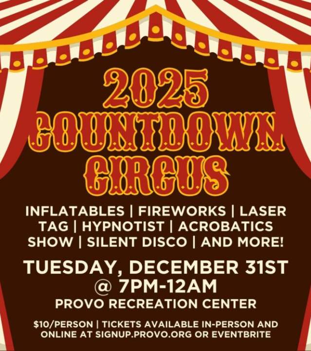3 New Years Parties Provo, Utah 2025