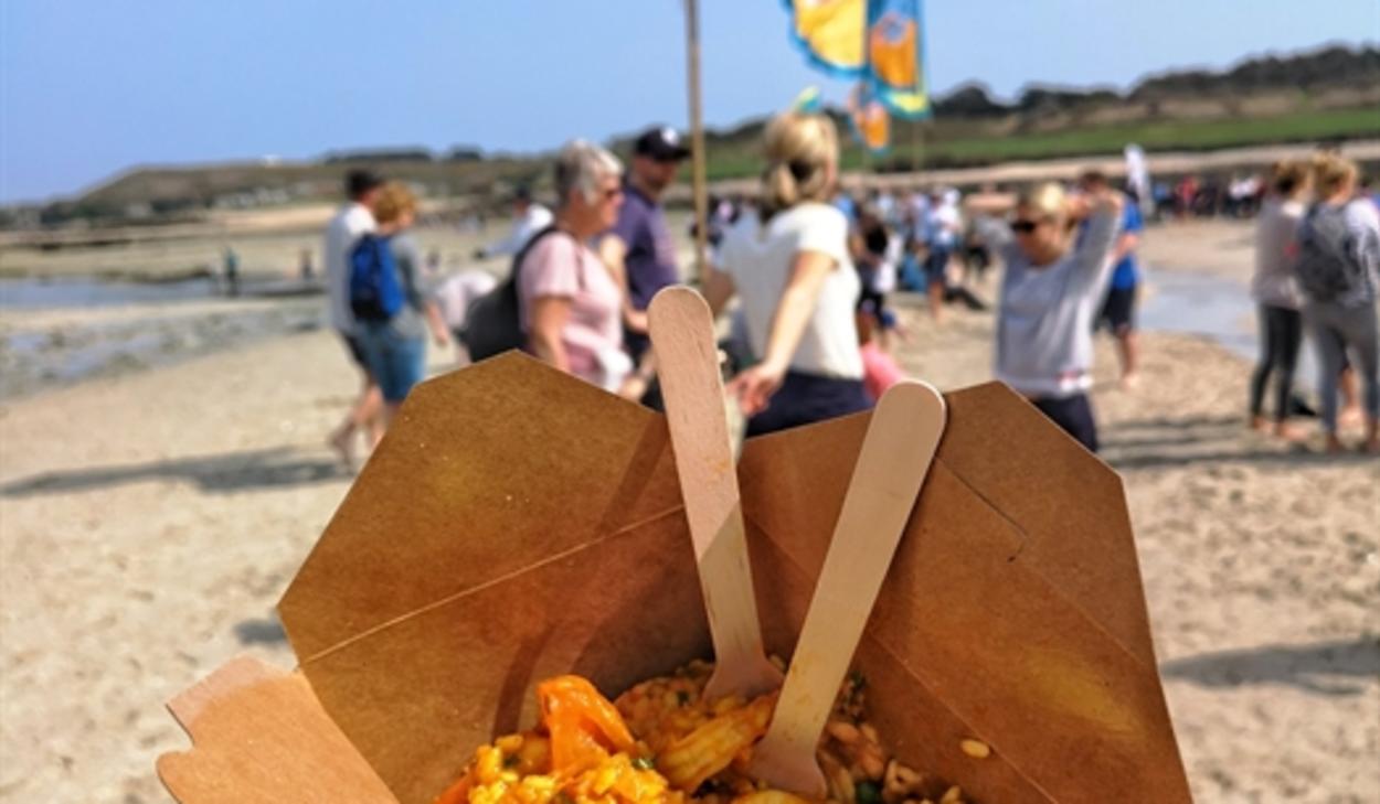 Food at Low Tide Event.