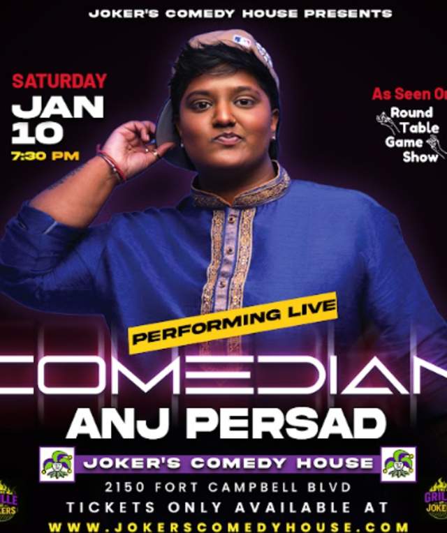 Anj Persad Live at Joker’s Comedy House!