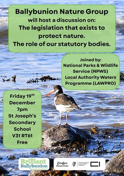 Ballybunion Nature Group Winter Discussion
