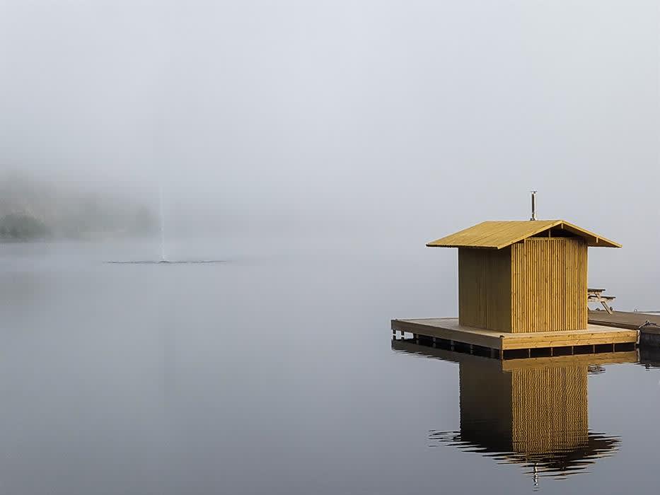 Fyr Haldenkanalen - floating sauna on Ørje