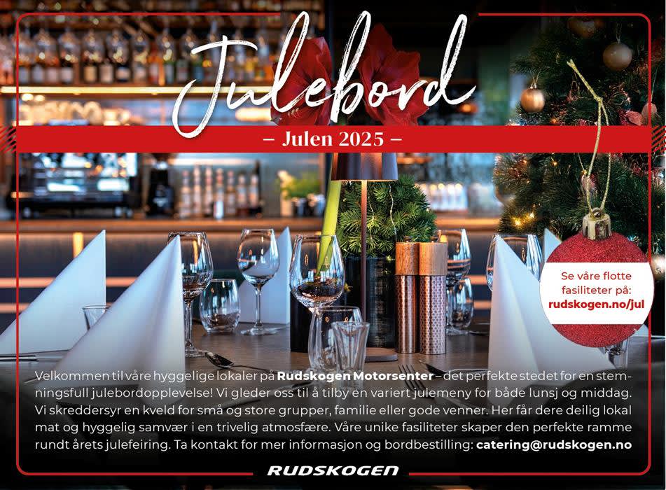 Julebord på Rudskogen Motorsenter, Rakkestad