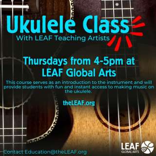 Ukulele Class with LEAF Teaching Artists