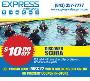 Myrtle Beach, SC Fishing and Water Sports Coupons to Print