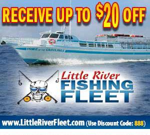 Myrtle Beach, SC Fishing and Water Sports Coupons to Print