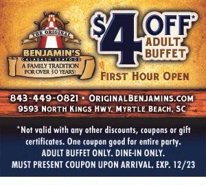Myrtle Beach, SC Dining Coupons to Print