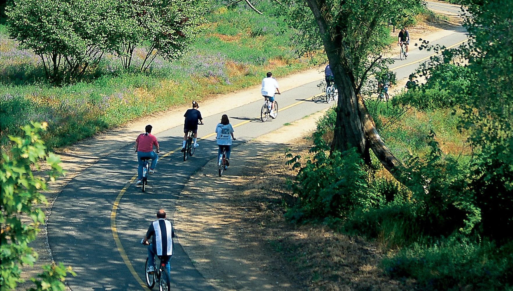 family friendly bike paths near me