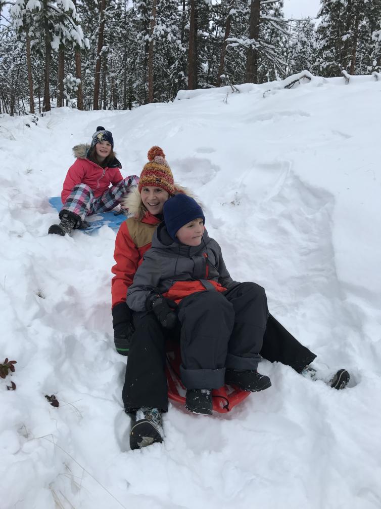 Sledding with Kids