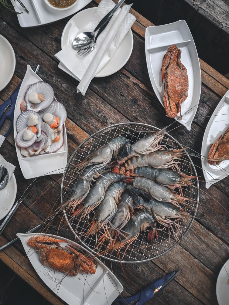 Seafood Flatlay