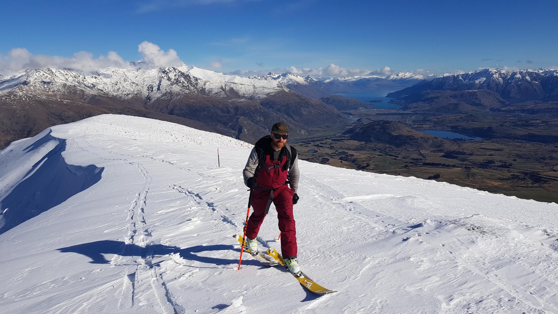 Russ Wilson on Crown Peak, Shot by Alan Swann