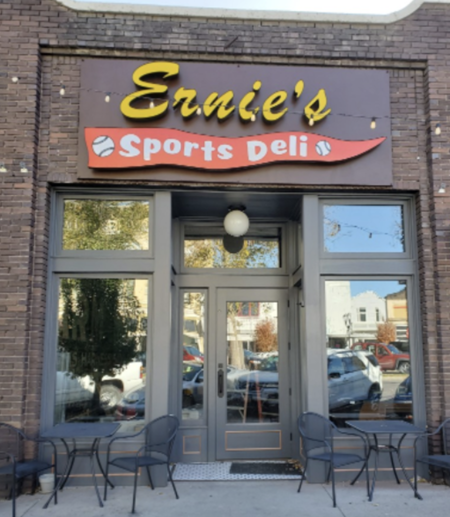 The storefront of Provo Center Street Ernie's Sports Deli