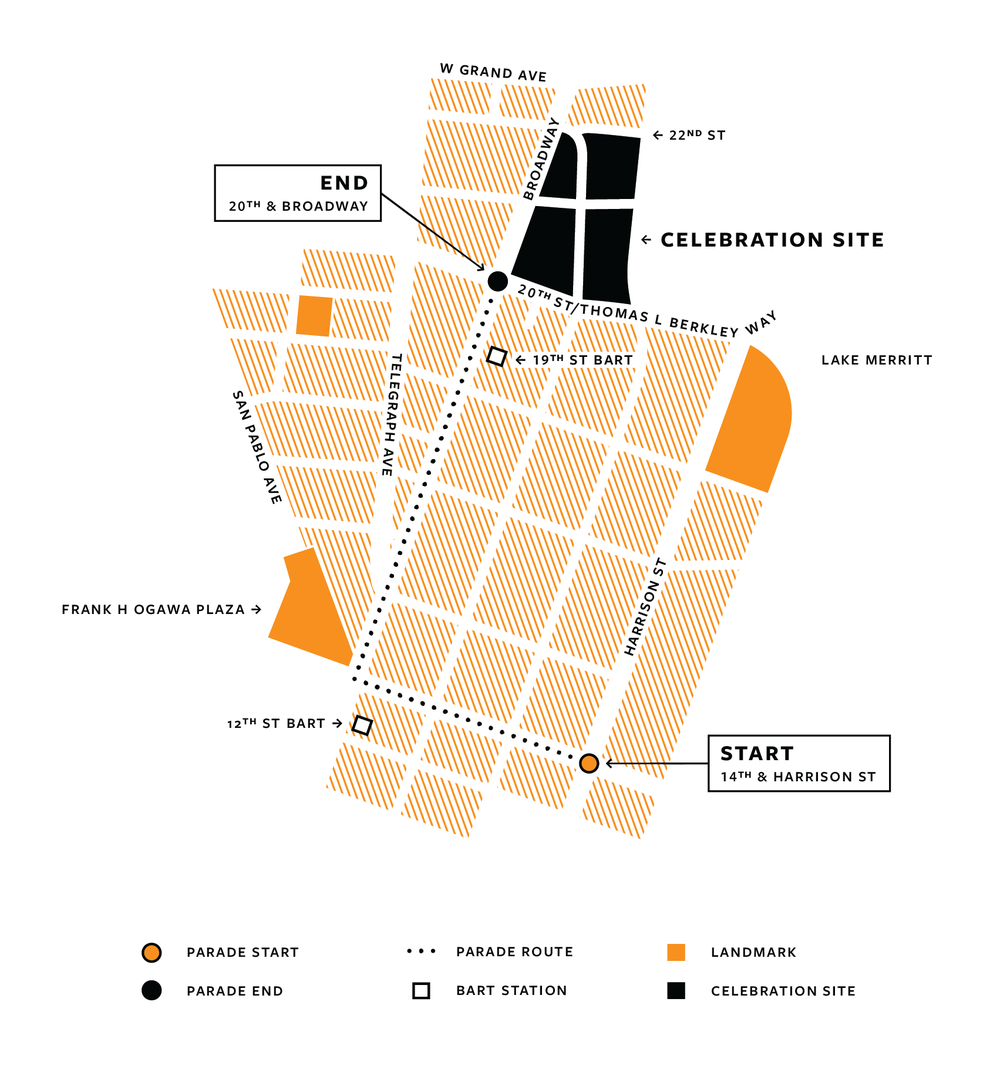 Black Joy Parade Map
