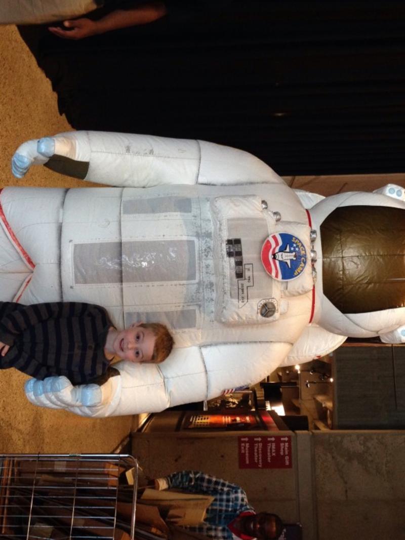 TOPPS the astronaut at the U.S. Space & Rocket Center