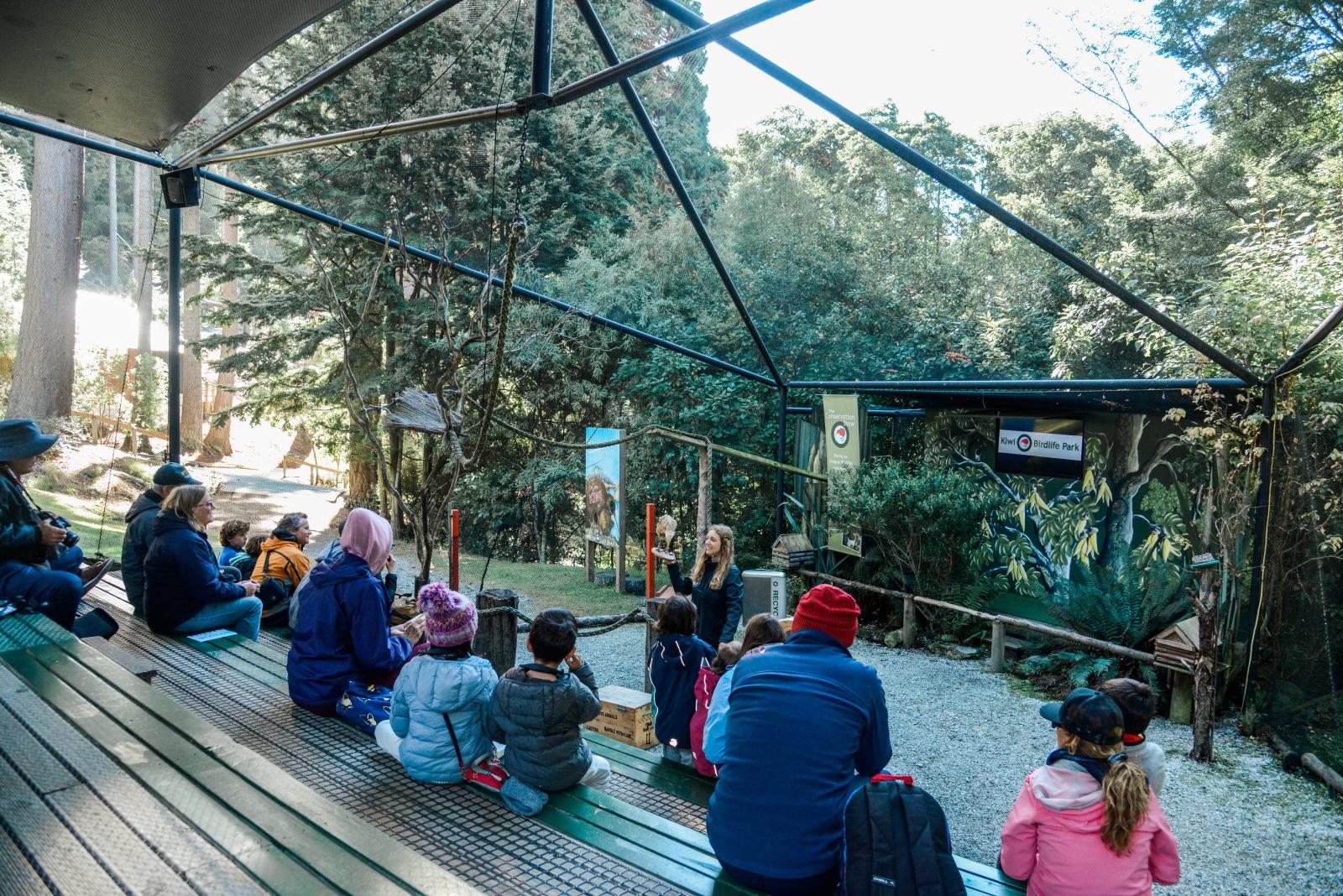 Conservation show at Kiwi Birdlife Park