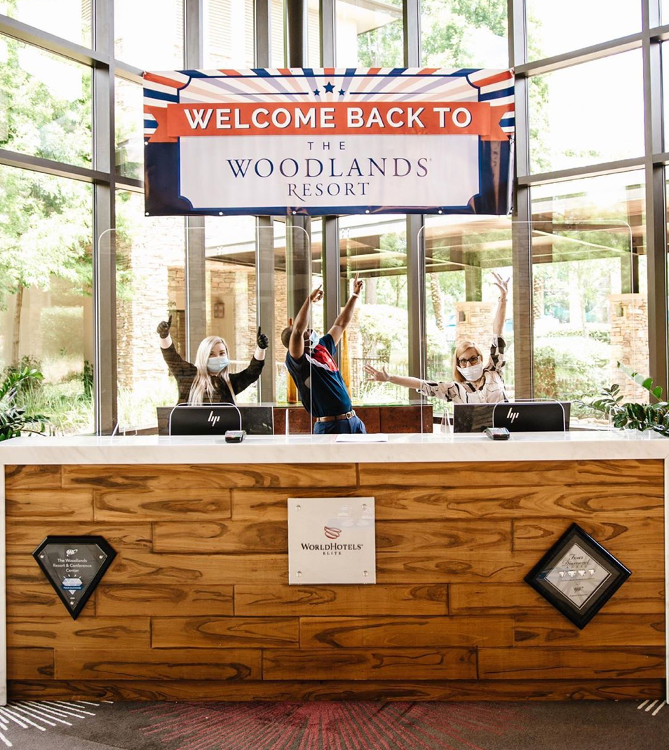 The Woodlands Resort Social Distancing at Check-in