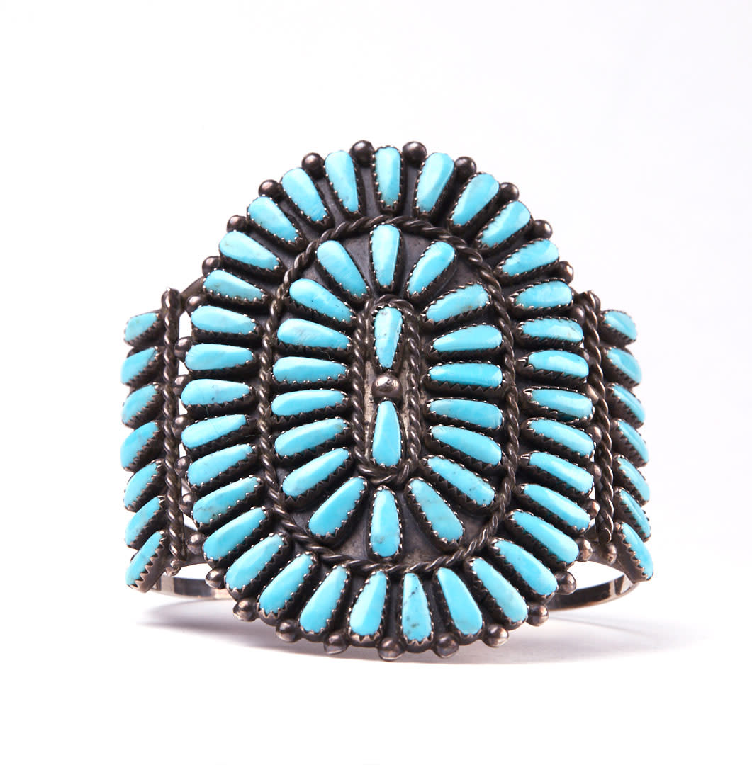 A turquoise cuff