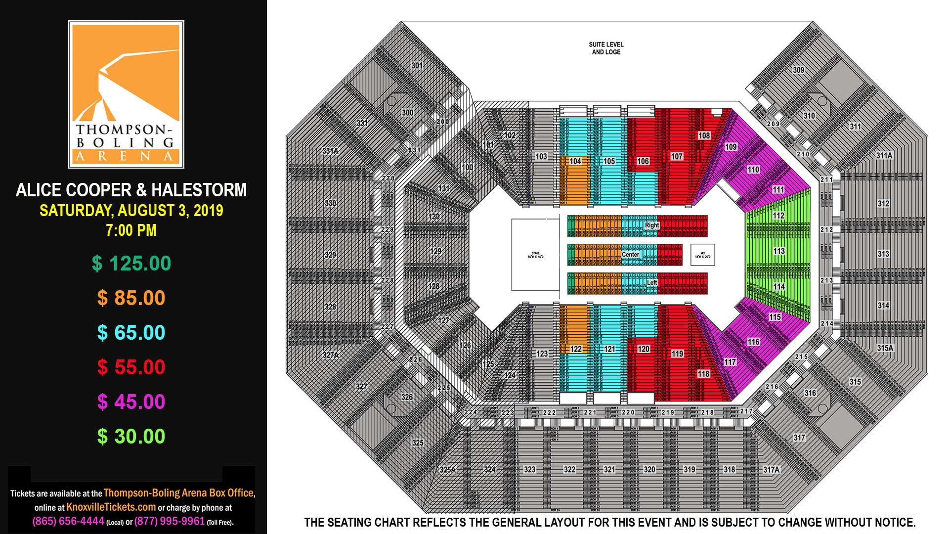 Thompson Boling Arena Seating