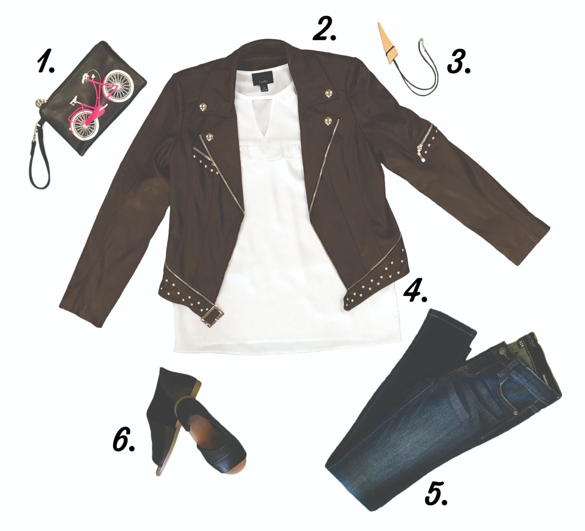 The perfect outfit for a girl's night out in downtown Stevens Point with items from local shops!